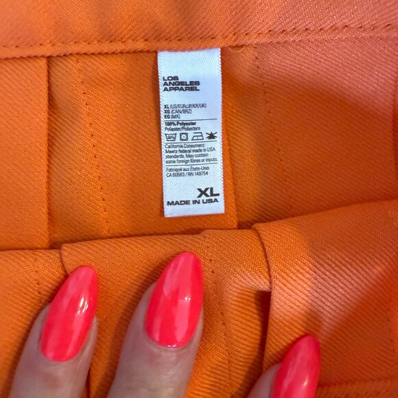 Los Angeles Apparel Tangerine Mini Tennis Skirt sz XL - Picture 3 of 5
